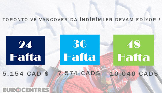 Kanada Di Okullarında indirimler devam ediyor !